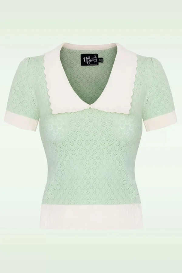 Joanie Top In Mint-Bunny Outlet