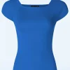 Kaylie Top In Disco Blauw-Zilch Flash Sale