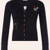 Keep Em Flying Cardigan In Zwart-Banned Alternative Online