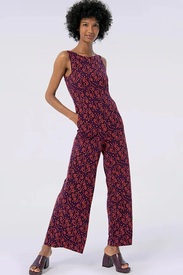 Keira Jumpsuit In Maroon-Surkana Cheap