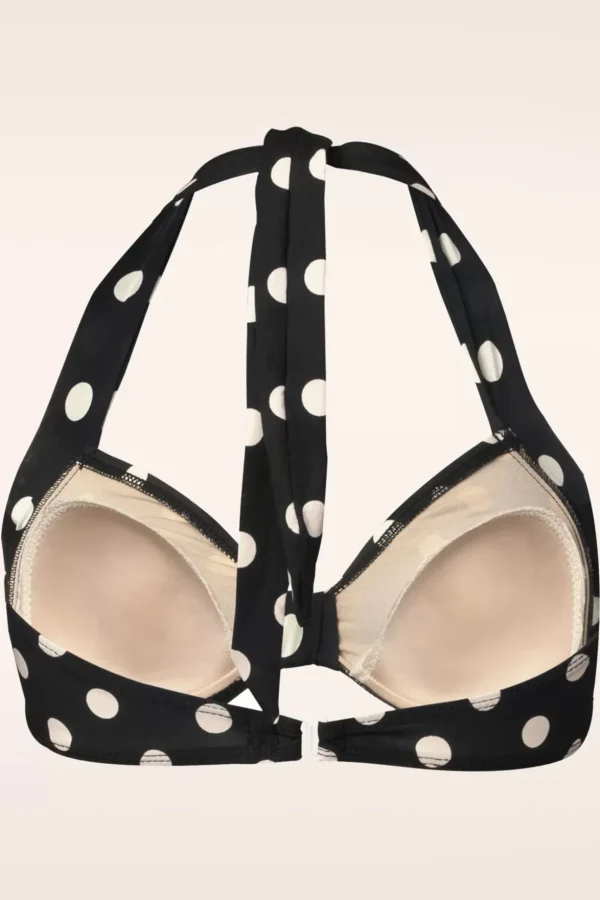 Klassieke Polka Bikinitop In Zwart En Wit-Esther Williams Outlet