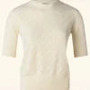 Knitted Top In Gebroken Wit-Circus New