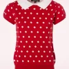 Kristen Polkadot Trui In Rood En Ivoor-Mak Sweater Sale