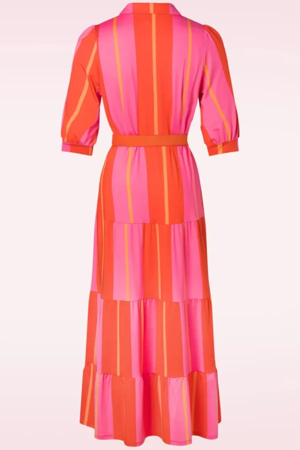 Leanna Maxi Jurk In Fuchsia-K-Design Flash Sale