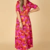 Lexie Maxi Jurk In Fuchsia-K-Design Store