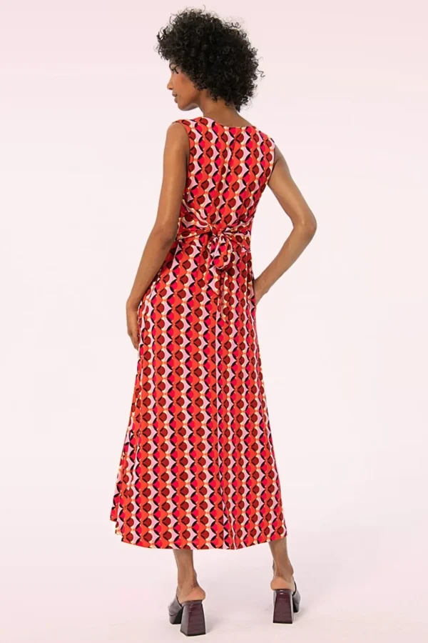 Lia Maxi Jurk In Fuchsia-Surkana Cheap