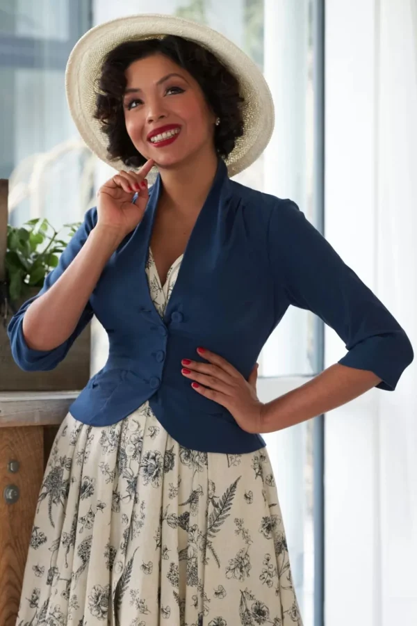 Liza Lee Becoming Versatility Chic Blazer In Marineblauw-Miss Candyfloss Sale