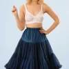 Lola Lifeforms Petticoat In Marineblauw-Banned Retro Store