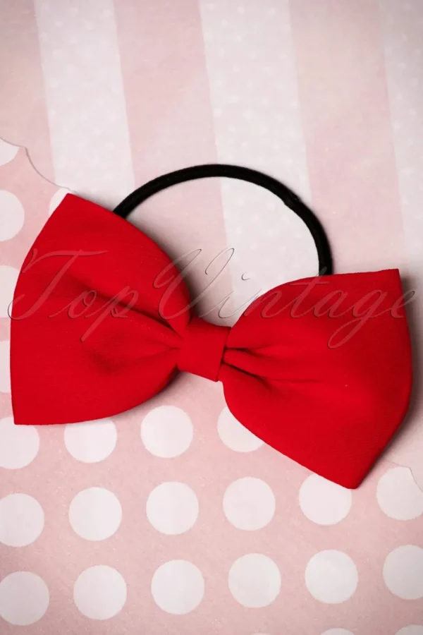 Lovestruck Haarband Met Strik In Rood-Banned Retro Fashion