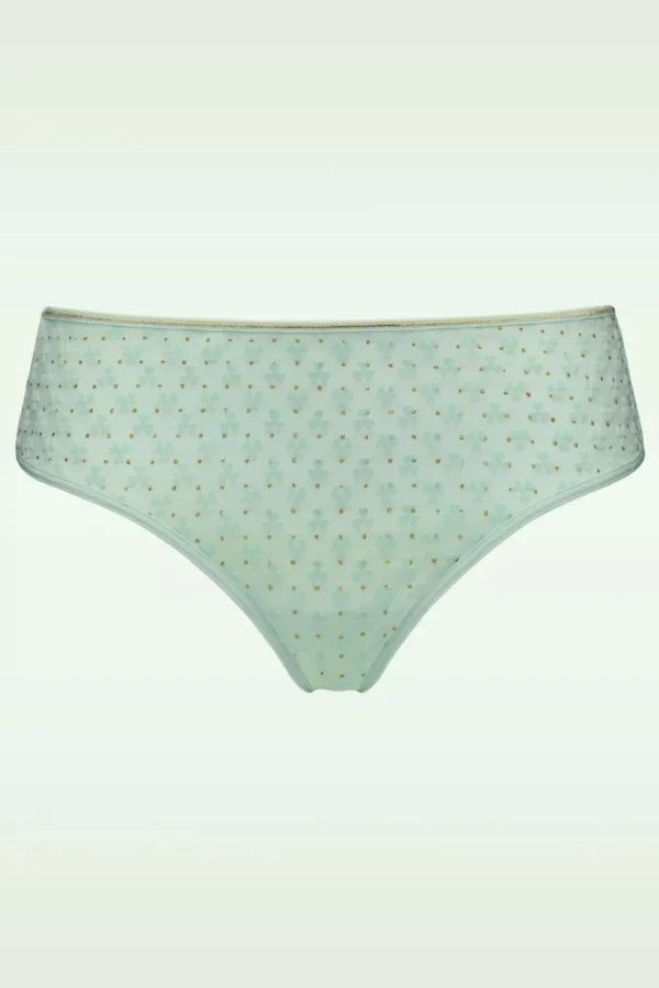 Lucky Clover Slip In Mintgroen En Goud-Marlies Dekkers Cheap