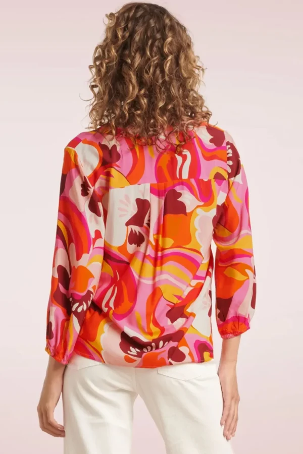 Maci Floral Blouse In Roze-Smashed Lemon Shop