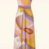 Macie Maxi Jurk In Sixties Lavender-Zilch Best Sale