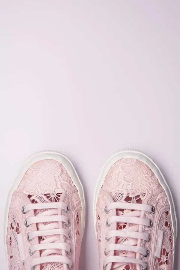 Macrame Sneakers In Roze-Superga Store