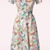 Magnolia Gatsby Pastel Bloemen Jurk In Wit-Very Cherry Online