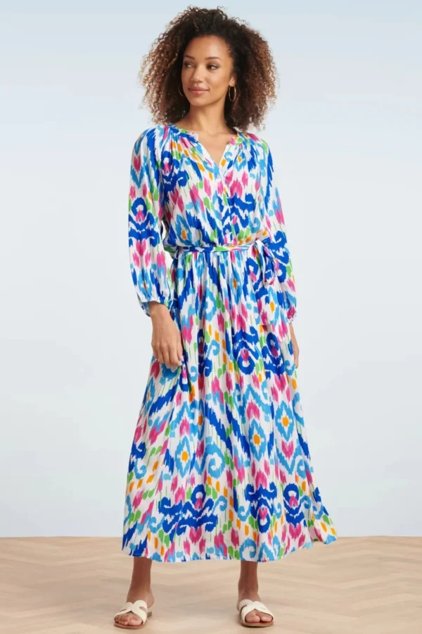 Maisy Maxi Jurk In Multi-Smashed Lemon Best Sale