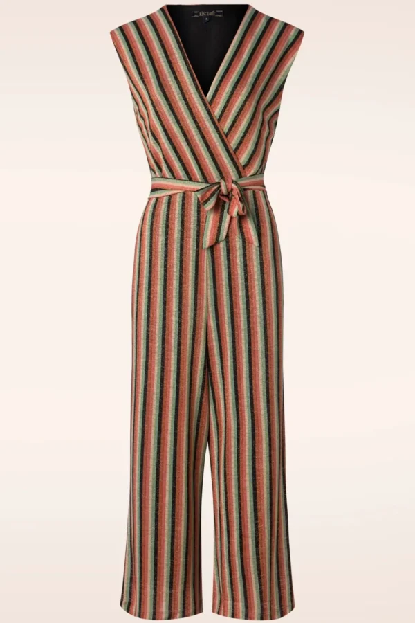 Mary Piso Stripe Jumpsuit In Zwart-King Louie Online