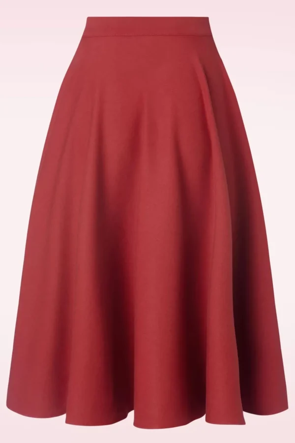 Milla Swing Rok In Rood-Collectif Clothing Clearance