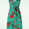 Milly Poppy Jurk In Groen-LaLamour Sale