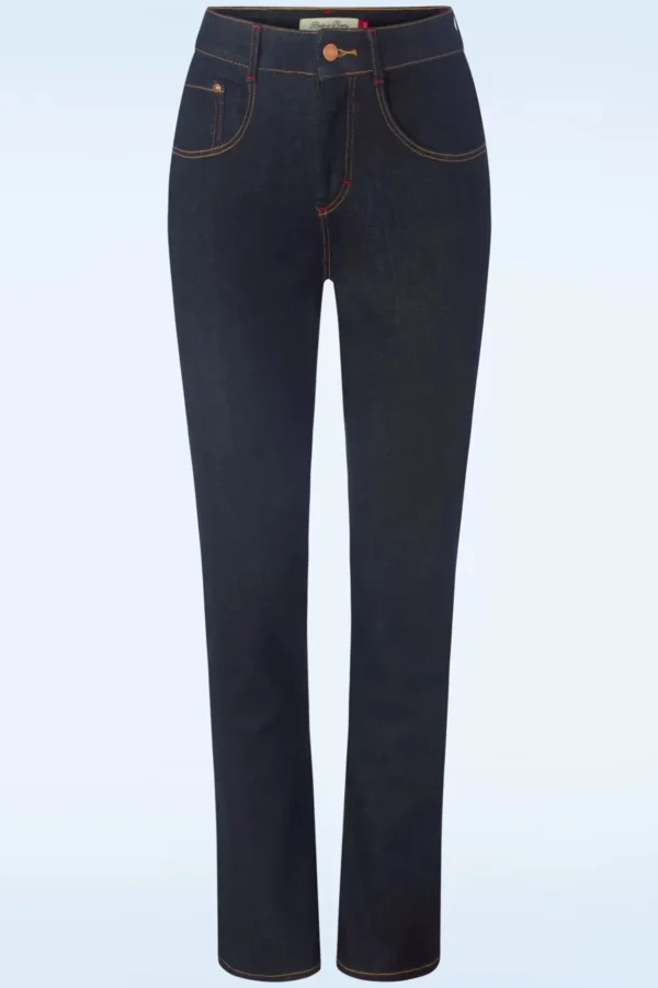 Mimi Jeans In Blauw-Rock-a-Booty Discount