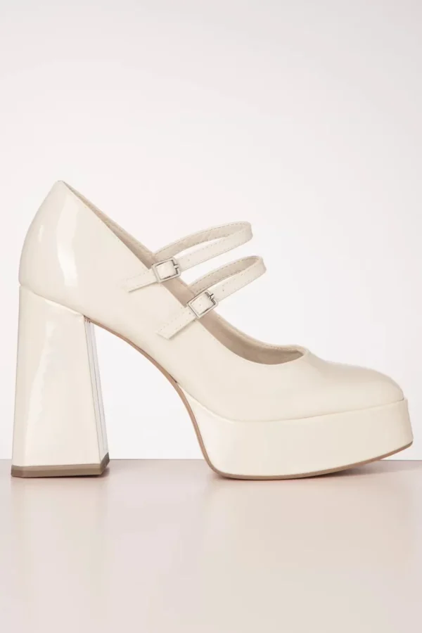 Minnie Platform Pumps In Ivoorwit-Tamaris Hot