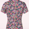 Montmartre Botanica Rose Blouse In Multi-Very Cherry Flash Sale