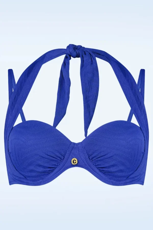 Multiway Bikinitop In Blue Waves-TC Beach Store