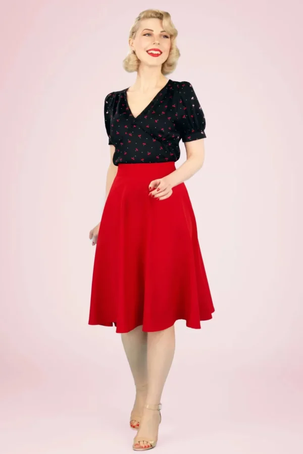 My Summer Staple Swing Rok In Rood-Banned Retro New