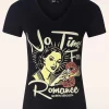 No Time T-Shirt In Zwart-Queen Kerosin Cheap