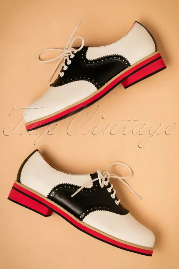 Old Soul Dancer-Schoenen In Wit En Zwart-Banned Retro Flash Sale