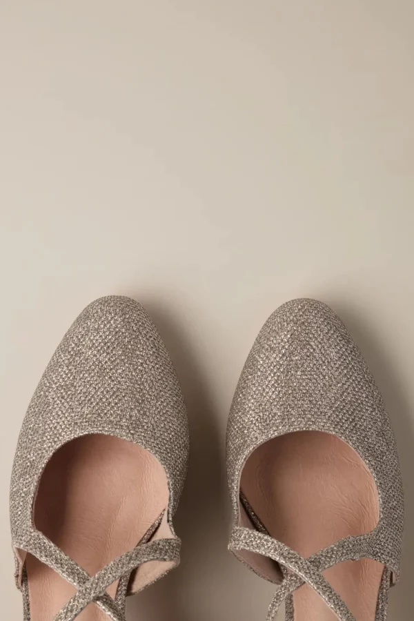 Oren Glitter Pumps In Champagnegoud-Chelsea Crew Discount