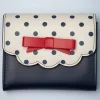 Poppy Polka Portemonnee In Navy En Wit-Banned Retro Hot