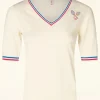 Pretty Preppy Special Top In Atletisch Wit-Blutsgeschwister Flash Sale