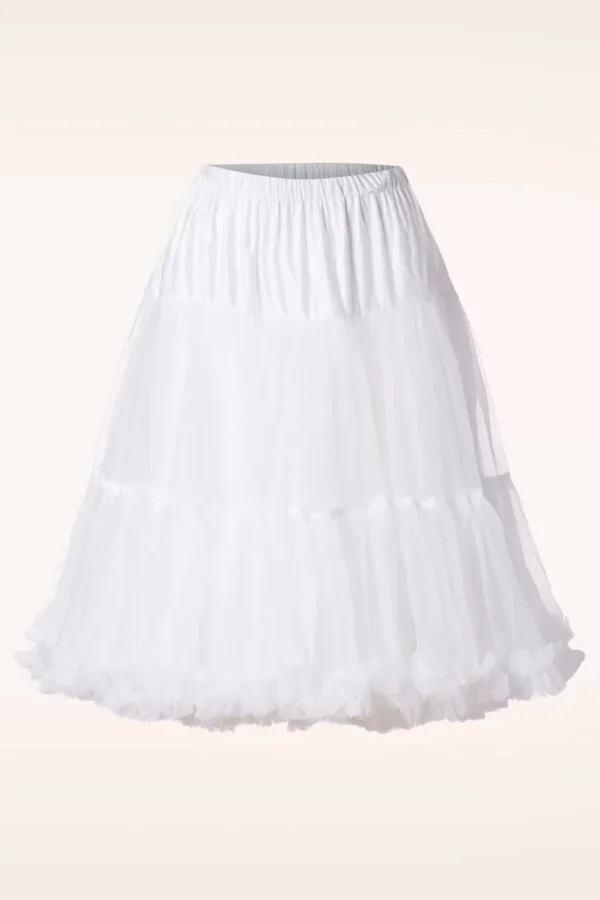 Queen Size Lola Lifeforms Petticoat In Wit-Banned Retro Best Sale