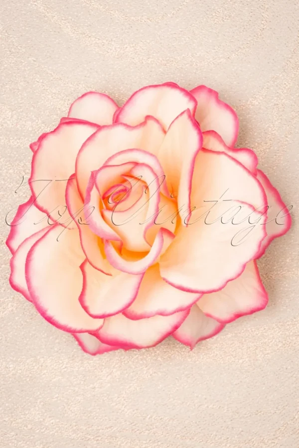 Ravishing Rose Haarclip In Roze-Topvintage Boutique Collection Best