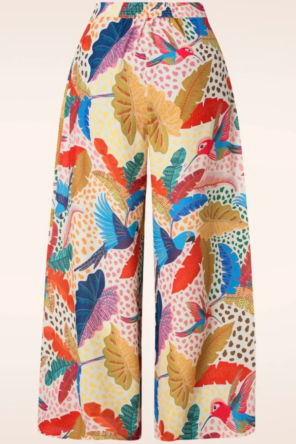 Rio Tropical Flare Pantalon In Multi-Traffic People Fashion