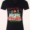 Road To The Sun T-Shirt In Zwart-Queen Kerosin Outlet