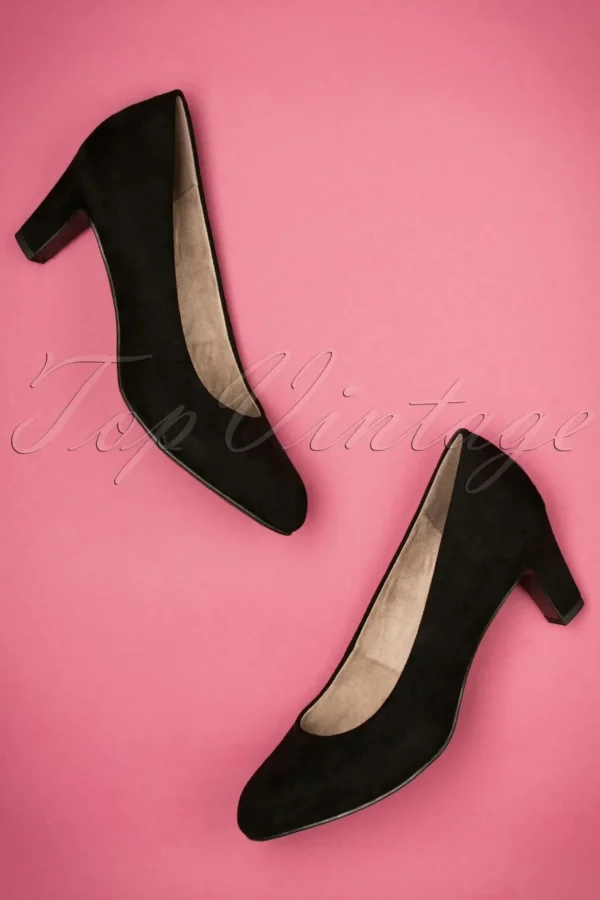 Sally Suedine-Pumps In Zwart-Tamaris New