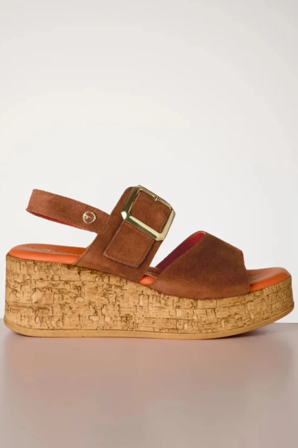 Savannah Suede Sleehakken In Cognac-Tamaris Online