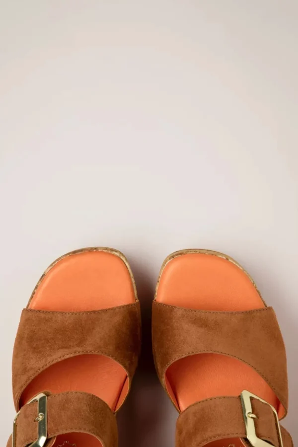 Savannah Suede Sleehakken In Cognac-Tamaris Online