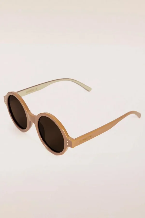 Stay Shady Ronde Zonnebril In Latte-Surkana Fashion