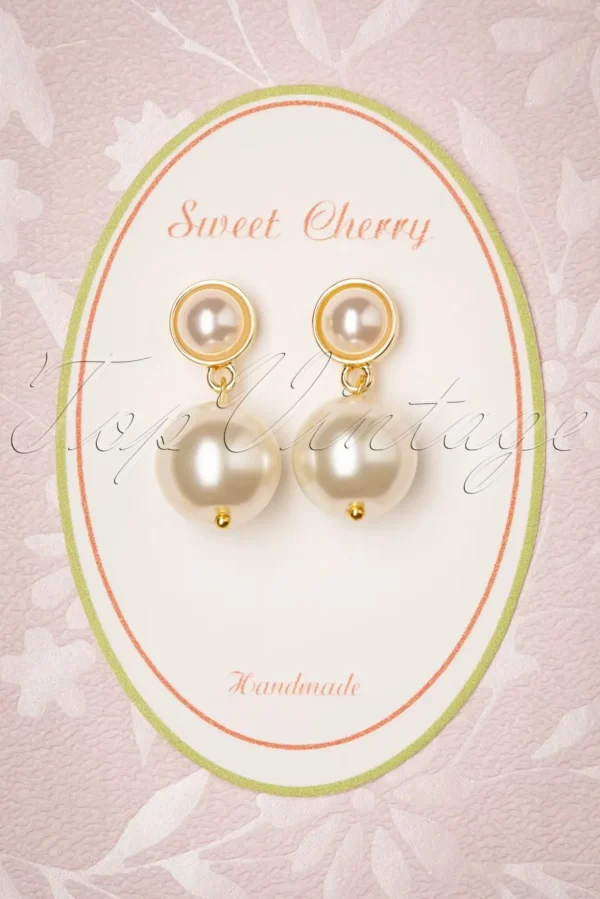 Stijlvolle Pareloorbellen In Ivoor-Sweet Cherry Best