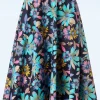 Summer Bee Swing Rok In Marineblauw-Banned Retro Online