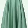 Summer Silky Rok In Mintgroen-Banned Retro Store