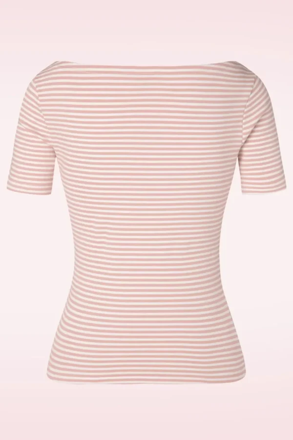 Sweet Candy Jersey Top In Blush Roze-Banned Retro Best