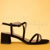 Tara Suedine Sandalen In Zwart-Tamaris Clearance