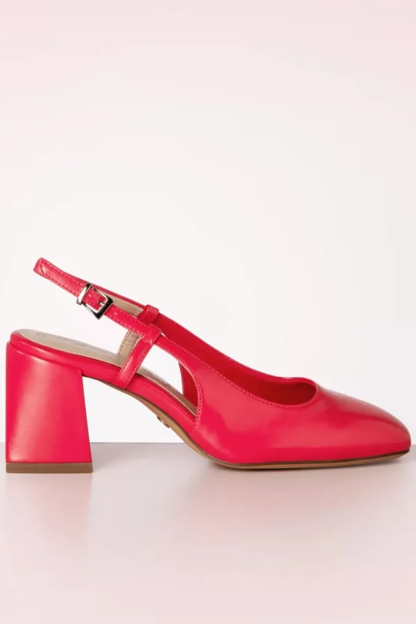 Trinny Vegan Slingback Pumps In Punch Roze-Tamaris Clearance