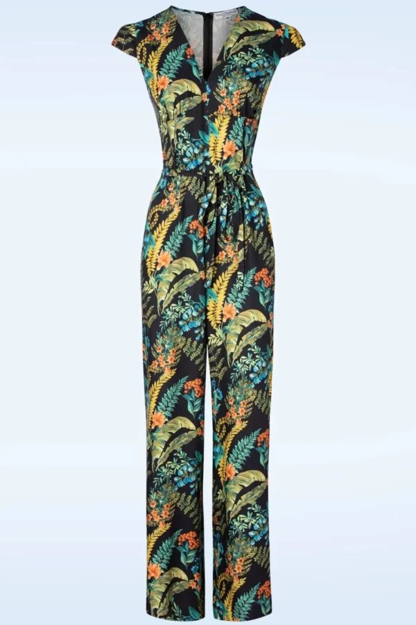 Venice Jumpsuit In Fabiola-Very Cherry Hot