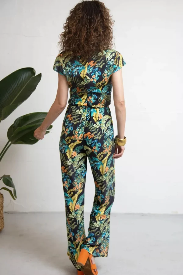 Venice Jumpsuit In Fabiola-Very Cherry Hot