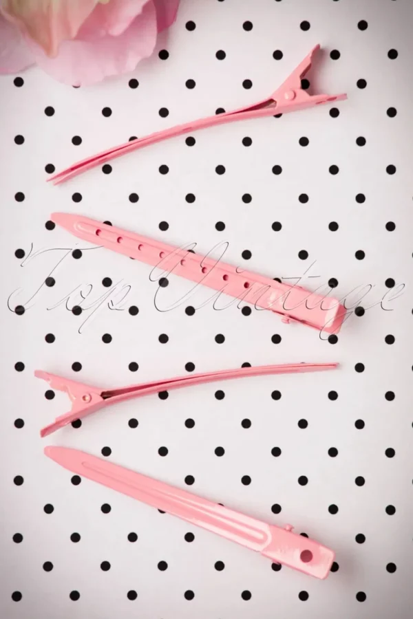 Vintage Haarstyling: Hollywood Duckbill Clipettes In Roze-Lauren Rennells Hot