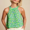 Virna Cocktail Top In Simply Groen-King Louie Best